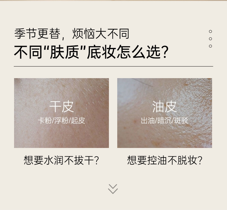 德德维芙保湿抗皱粉底液控油持妆奶油肌遮瑕持久不脱妆养肤粉底液详情3