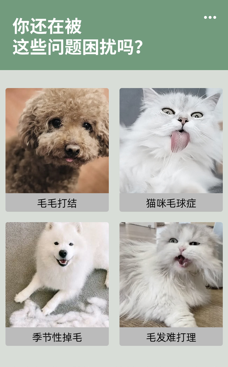 Cat comb, special hair removal comb, dog hair comb, cat hair cleaner, cat petting magic tool, cat button hair removal pic 3