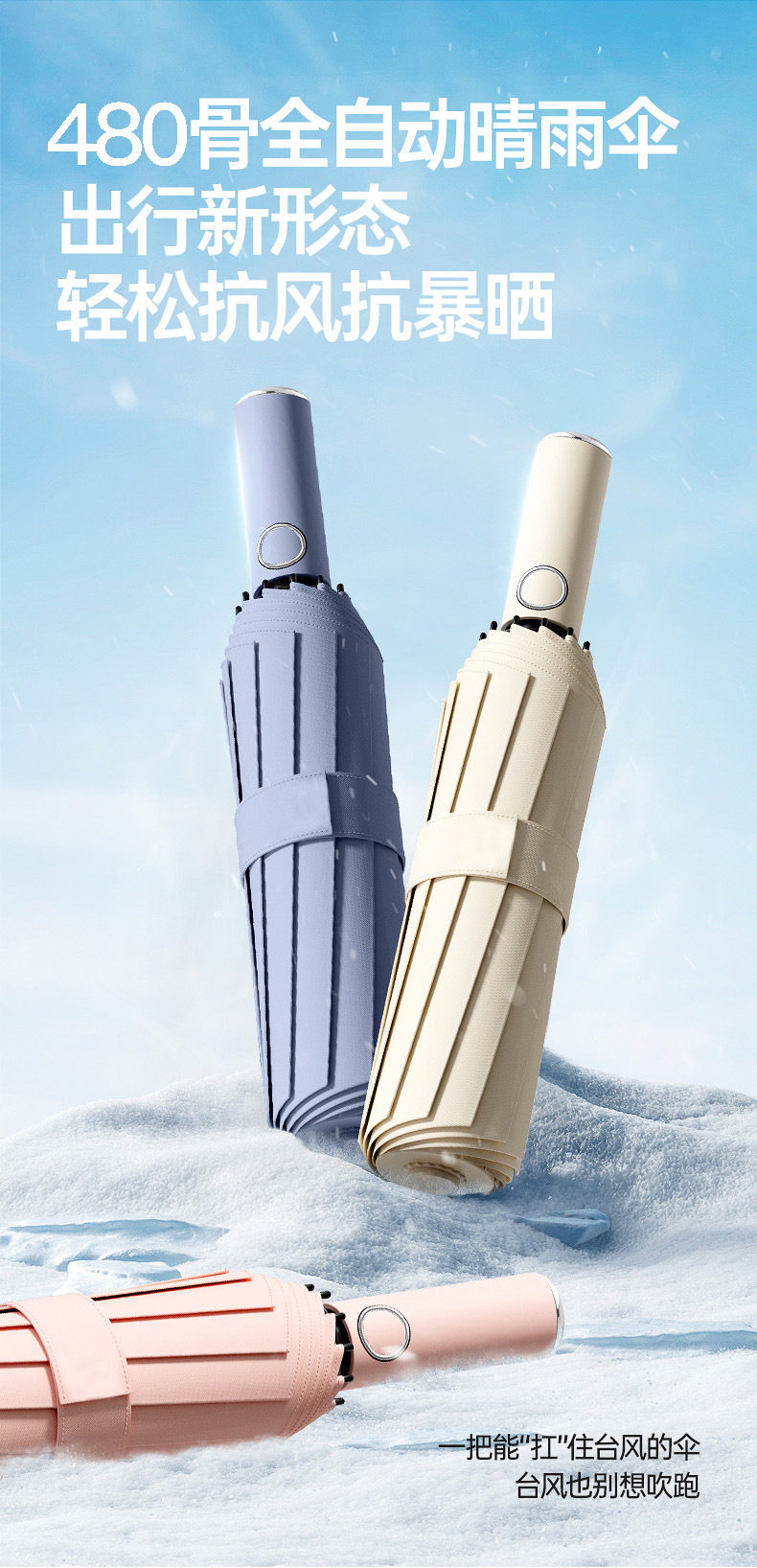 全自动折叠雨伞大号男士加固加厚结实抗风晴雨两用女太阳伞遮阳伞详情8