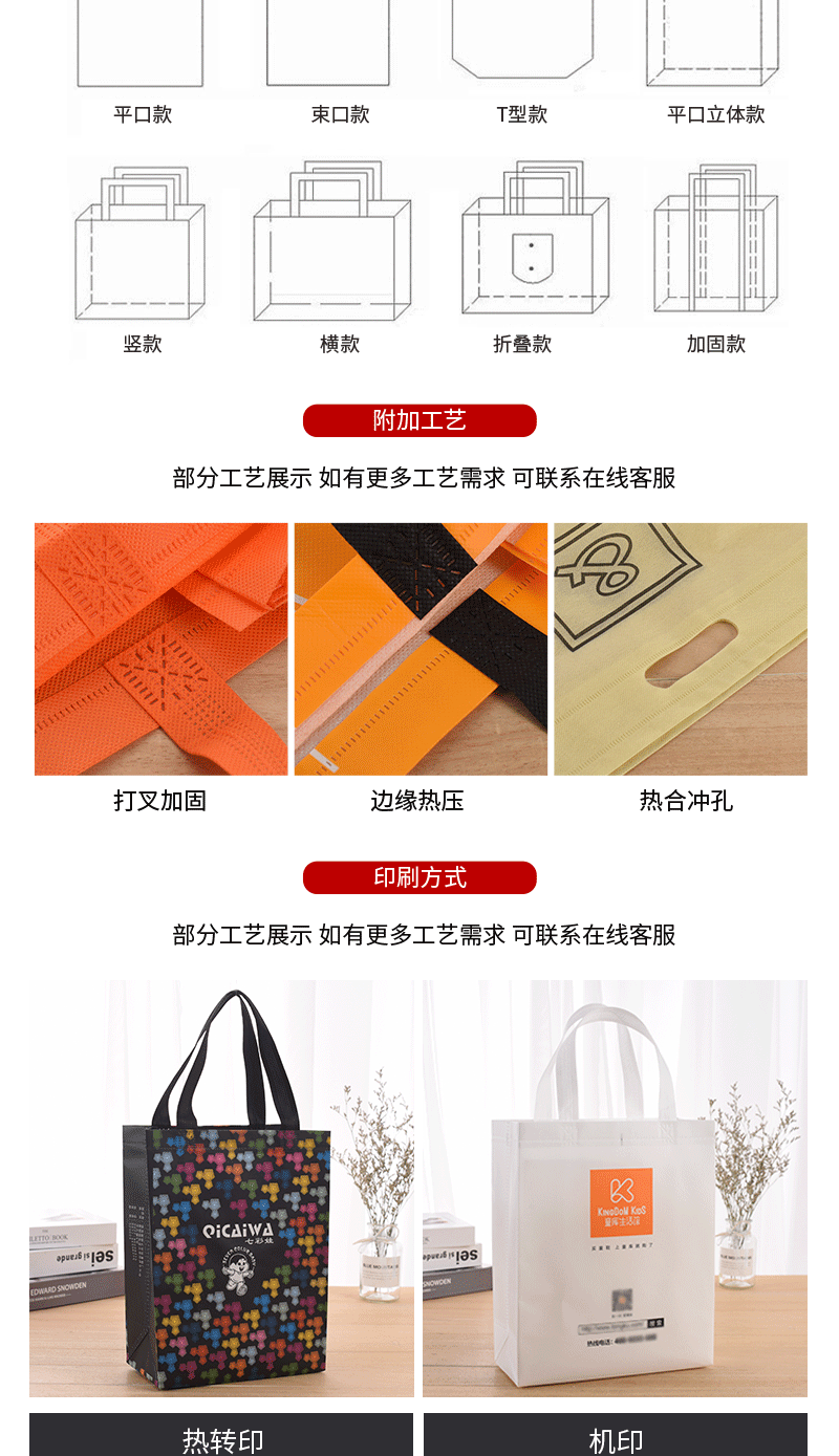 In-stock fashionable gradient non-woven fabric bags, shopping gift bags for shopping malls, gift bags for clothing stores, shopping bags with LOGO printing pic 12