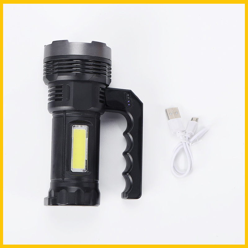 Outdoor focused USB charging flashlight, long-range charging handheld lamp, portable high-power hand-held searchlight 899 flashlight pic 5