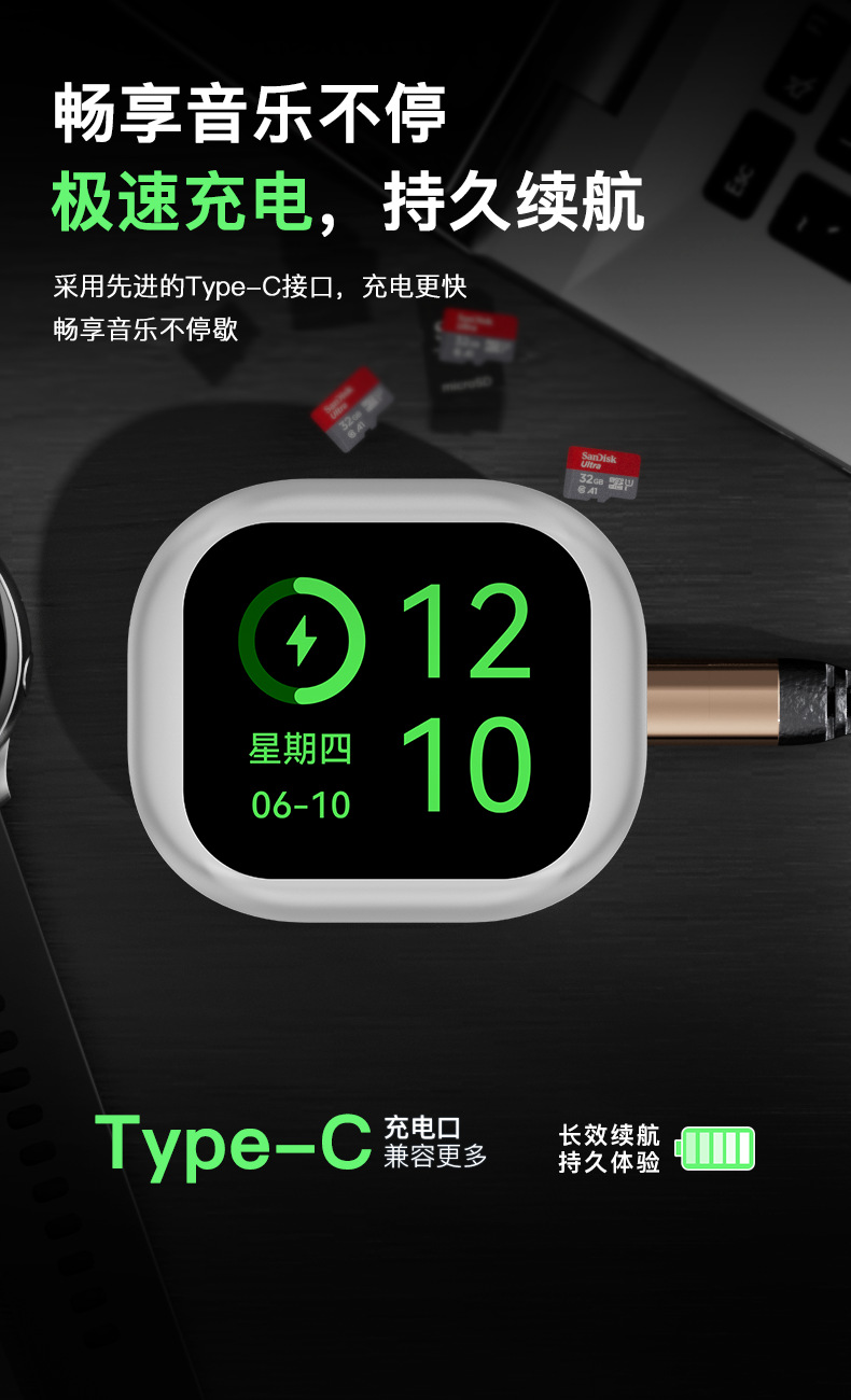 AI Translation Headphones M94 Wireless Ultra-Long Battery Life Cross-border Private Mold Touch Screen Bluetooth Headphones Non-in-ear Smart 5.4 pic 10