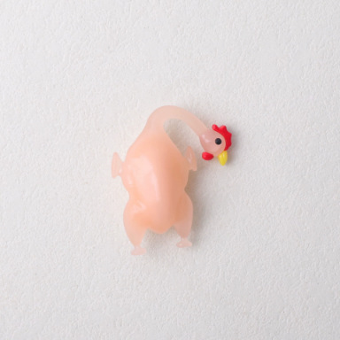 车载变色烤鸡挂件紫外线感温变色钥匙扣车内装饰品摆件创意挂饰萌详情4