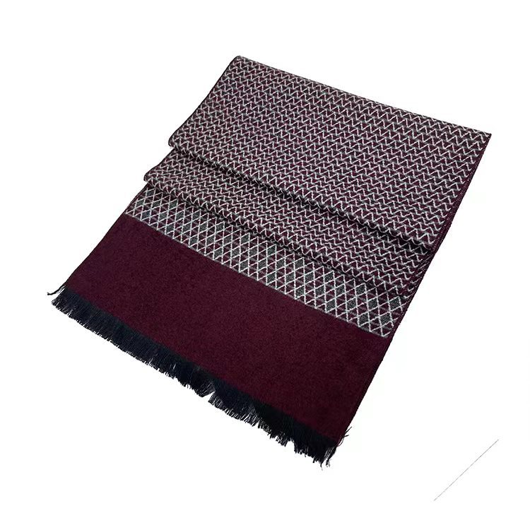 外贸男士围巾批发厂家男秋冬流苏围巾格子围巾仿羊绒围巾源厂家详情19