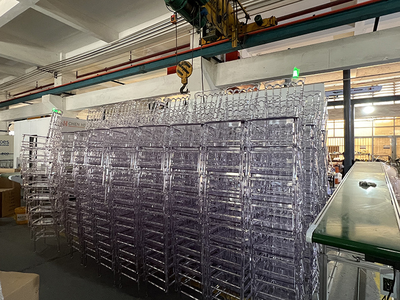 Star Factory wholesale outdoor wedding acrylic chairs, transparent crystal stools, hotel banquet hall plastic PC bamboo joint chairs pic 23