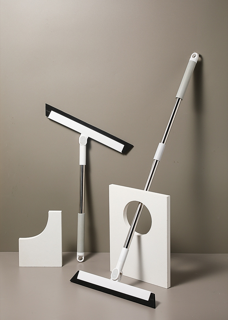 110AAC long-handled floor scraper, bathroom and kitchen cleaning water scraper, floor cleaning brush, detachable handle glass wiper pic 7