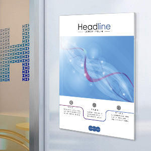 Acrylic flat sticker signboards, self-adhesive wall reminder cards without drilling, transparent advertising information display boards, manufacturer, company, corridor notice pasting booths, store wall description signs, office area prompt display supports pic 4