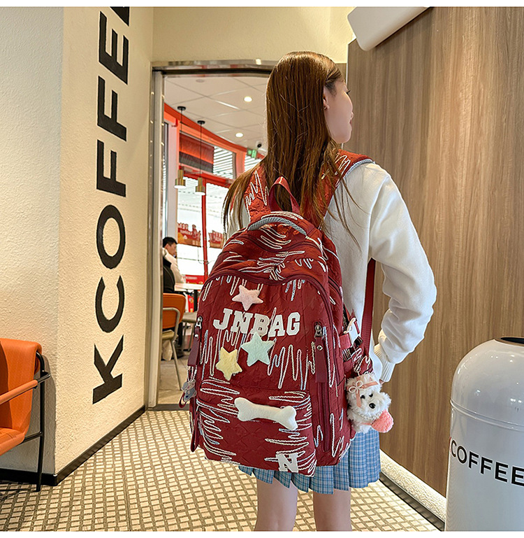 High appearance level schoolbag for junior high school girls, cute and lightweight backpack for primary school students, and large-capacity backpack for senior high school students pic 55