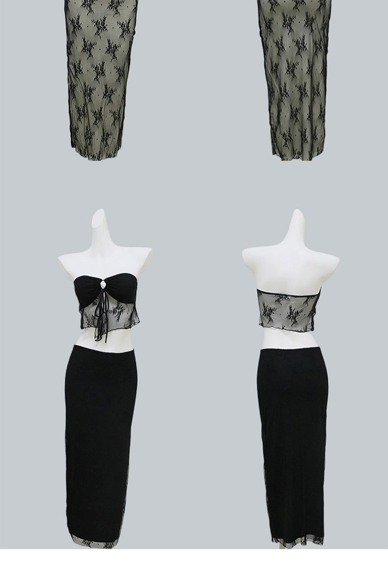 2026 New Goddess Sexy Swimsuit, slimming and charming for women, Island vacation photo Sexy lace strapless three-piece swimsuit 125218 pic 2