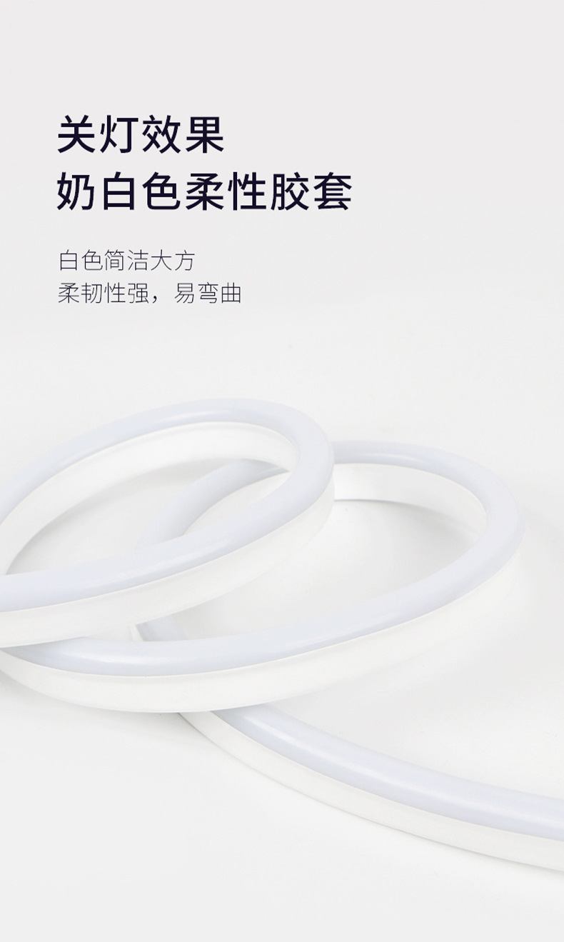 Iridescent neon light strip Silicone rgb12V low-voltage outdoor atmosphere waterproof flexible silicone light strip set led pic 4