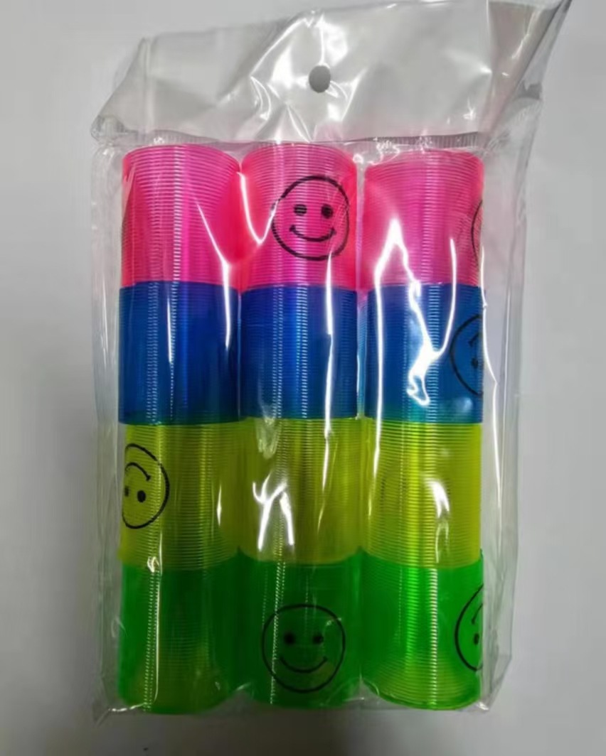 魔力彩虹圈迷你笑脸3.2x3.5CM叠叠乐七彩弹簧圈儿童玩具工厂批发详情16