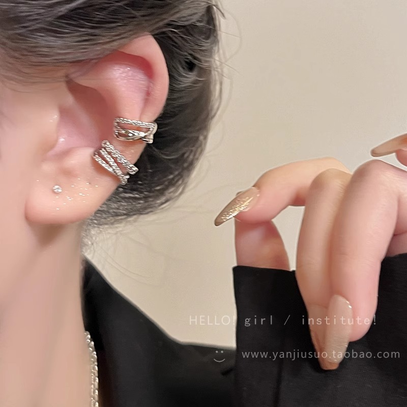 很飒哟~ins风多层耳骨夹气质小众耳夹无耳洞女轻奢感耳环耳饰详情6