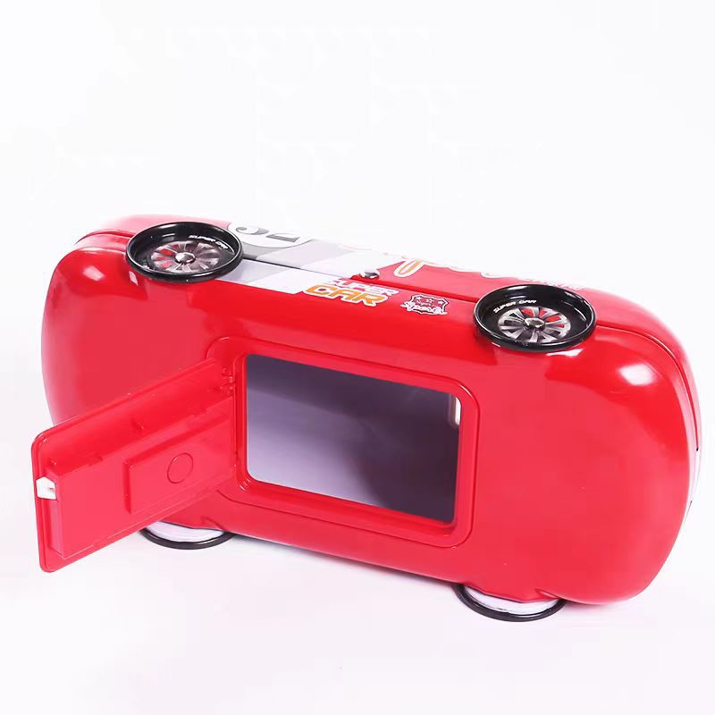 2025新款儿童收纳盒玩具存钱罐跑车造型密码储钱罐详情6