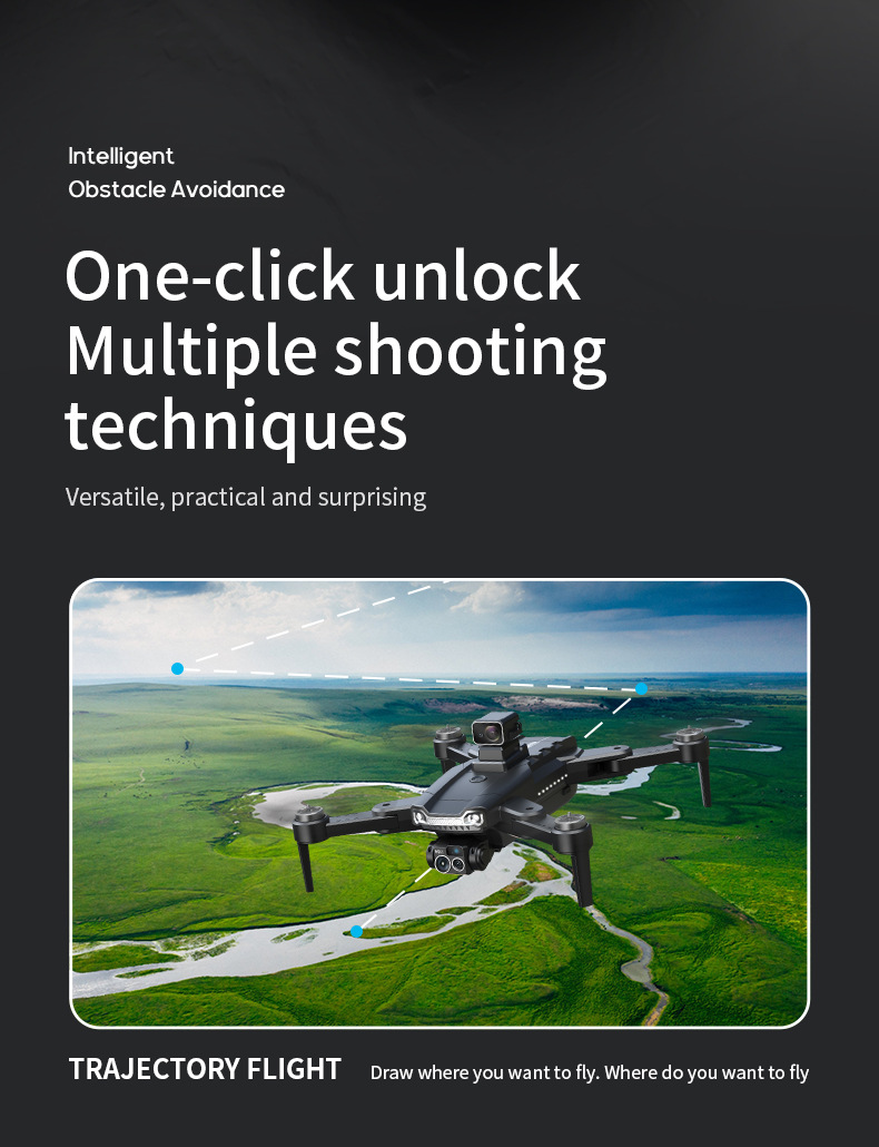 Cross-border new product J5 Drone brushless GPS positioning high-definition aerial photography obstacle avoidance four-axis remote control aircraft toy gift box pic 40