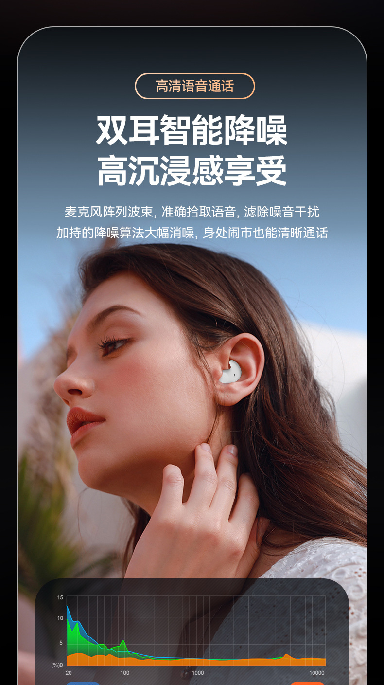Auriculares de sueño de conducción ósea bluetooth inalámbrico no en el oído cesta dental estéreo para usar auriculares de sueño de alta calidad de sonido bluetooth pic 10