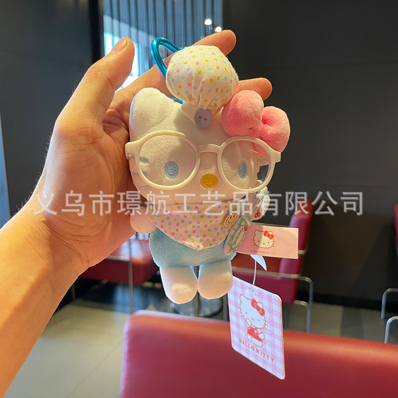 新款可爱hellokitty小挂件毛绒玩偶正版Kitty公仔布娃娃包包挂件详情1