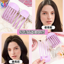 Wholesale of Qiyue Classic black straight clips, durable lacquered hair clips, braided hair clips, broken hair bangs clips and side clips pic 2