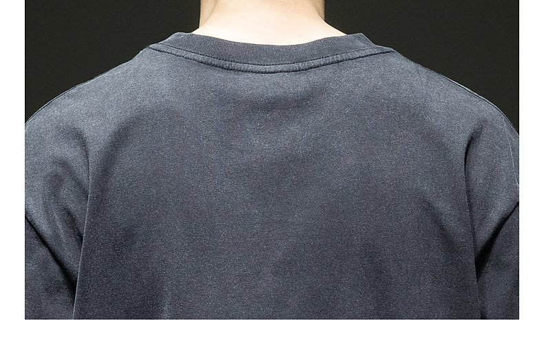 American trend round-neck T-shirt for men, summer new style, steel stamp pattern, loose, large-sized, pure cotton, comfortable and casual short-sleeved pic 14