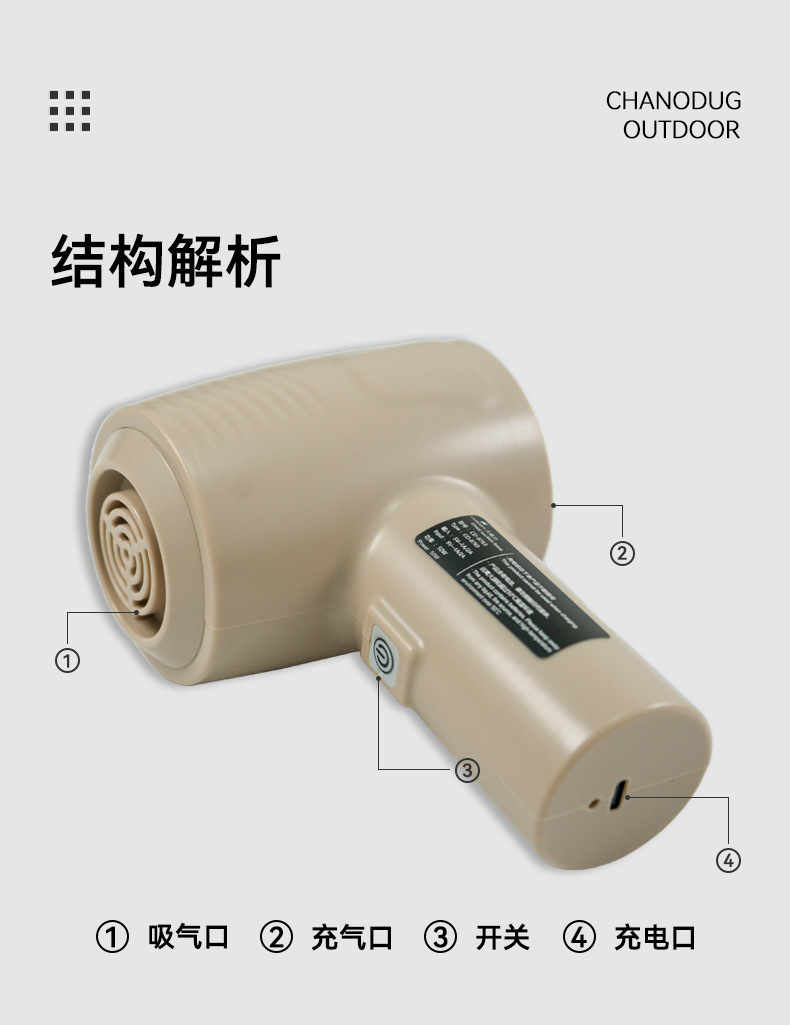 Intelligent inflation equipment, air pump, 220V vehicle-mounted air pump, balloon machine, multi-functional inflation pump, air pump inflation tool pic 38
