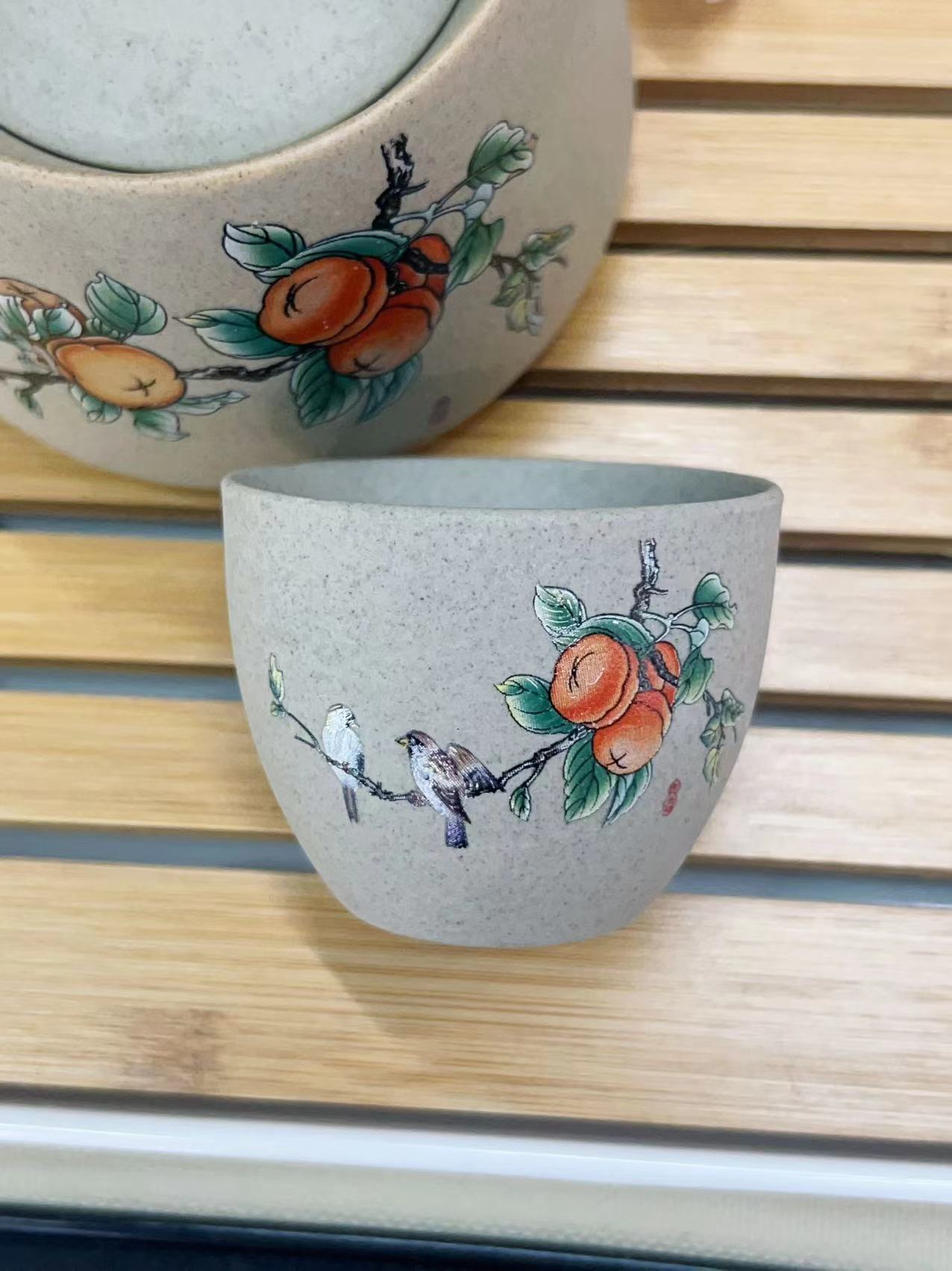 陶瓷茶具套装茶壶茶杯粗陶15件套家用功夫茶具商务礼品茶具礼盒装详情27