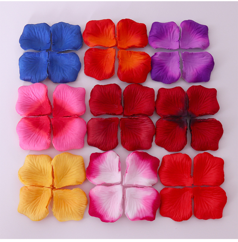 1000片玫瑰花瓣仿真手抛婚庆场景布置求婚表白工艺品礼品仿真花瓣详情23