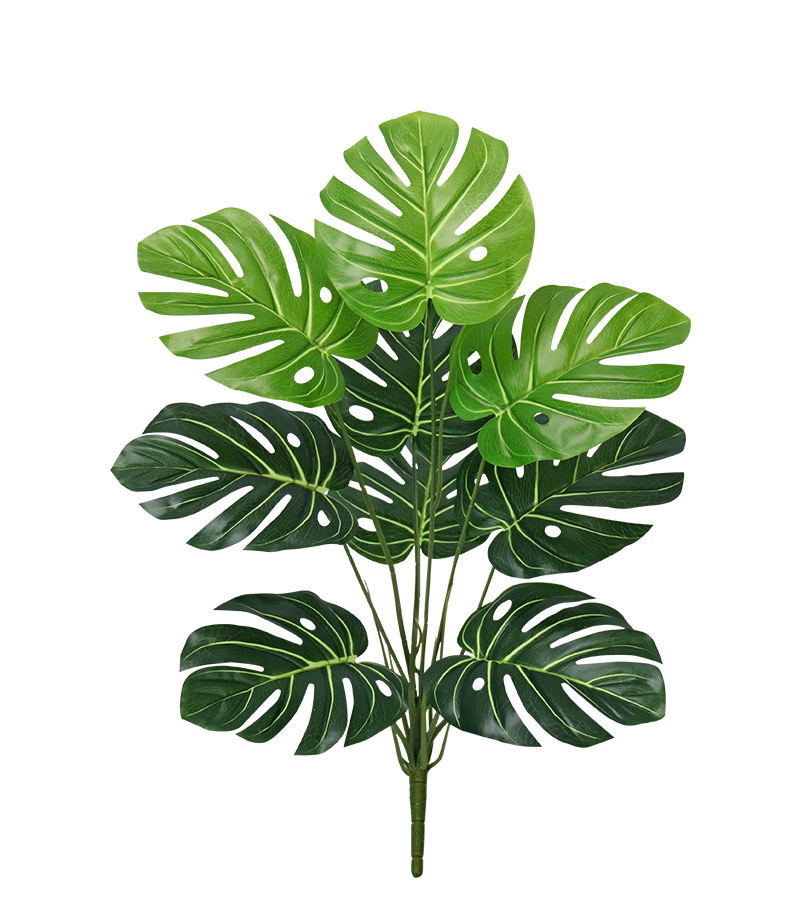 Artificial green plants, large turtle-back bamboo, artificial plants, cross-border consignment and labeling, large floor-standing artificial trees for outdoor garden decoration pic 8