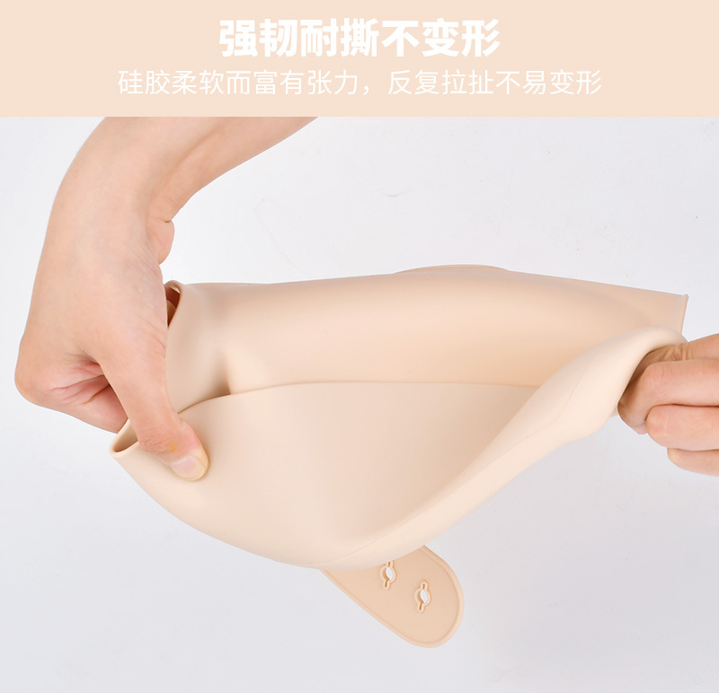 宝宝硅胶饭兜宝宝食饭兜围嘴兜 婴儿口水巾防水口兜免洗防油详情6