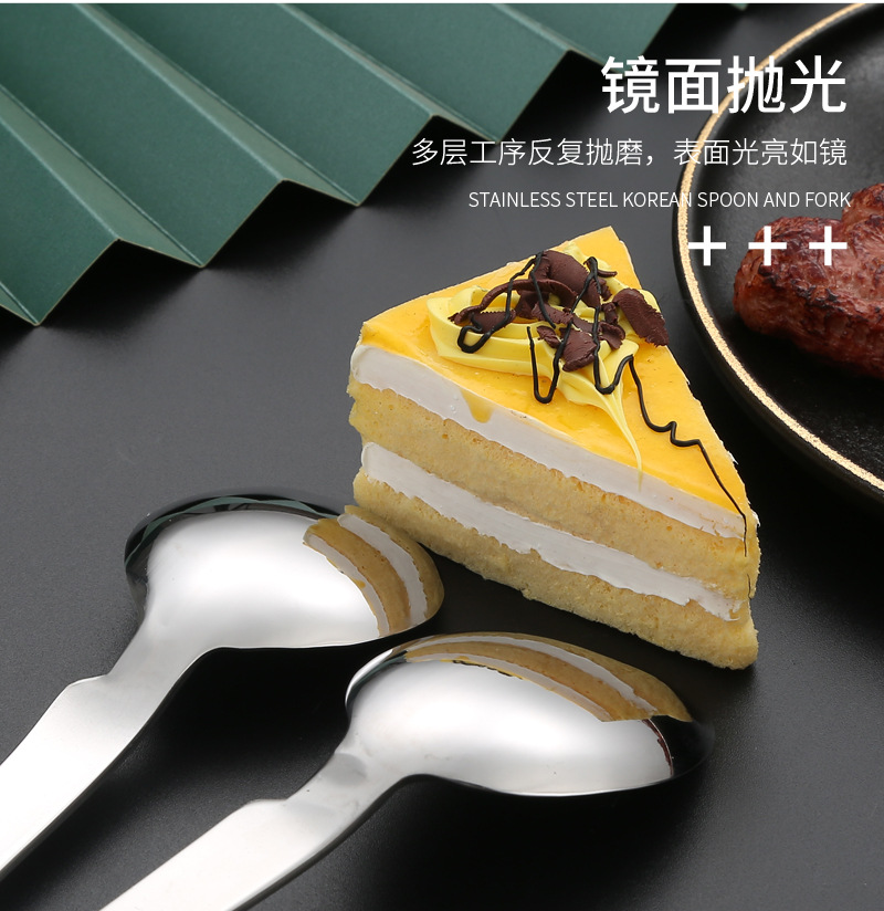 Steak knives, forks, Western cuisine, hotel supplies, stainless steel tableware, knife, fork and spoon sets, creative thickened table knives and spoons wholesale pic 12