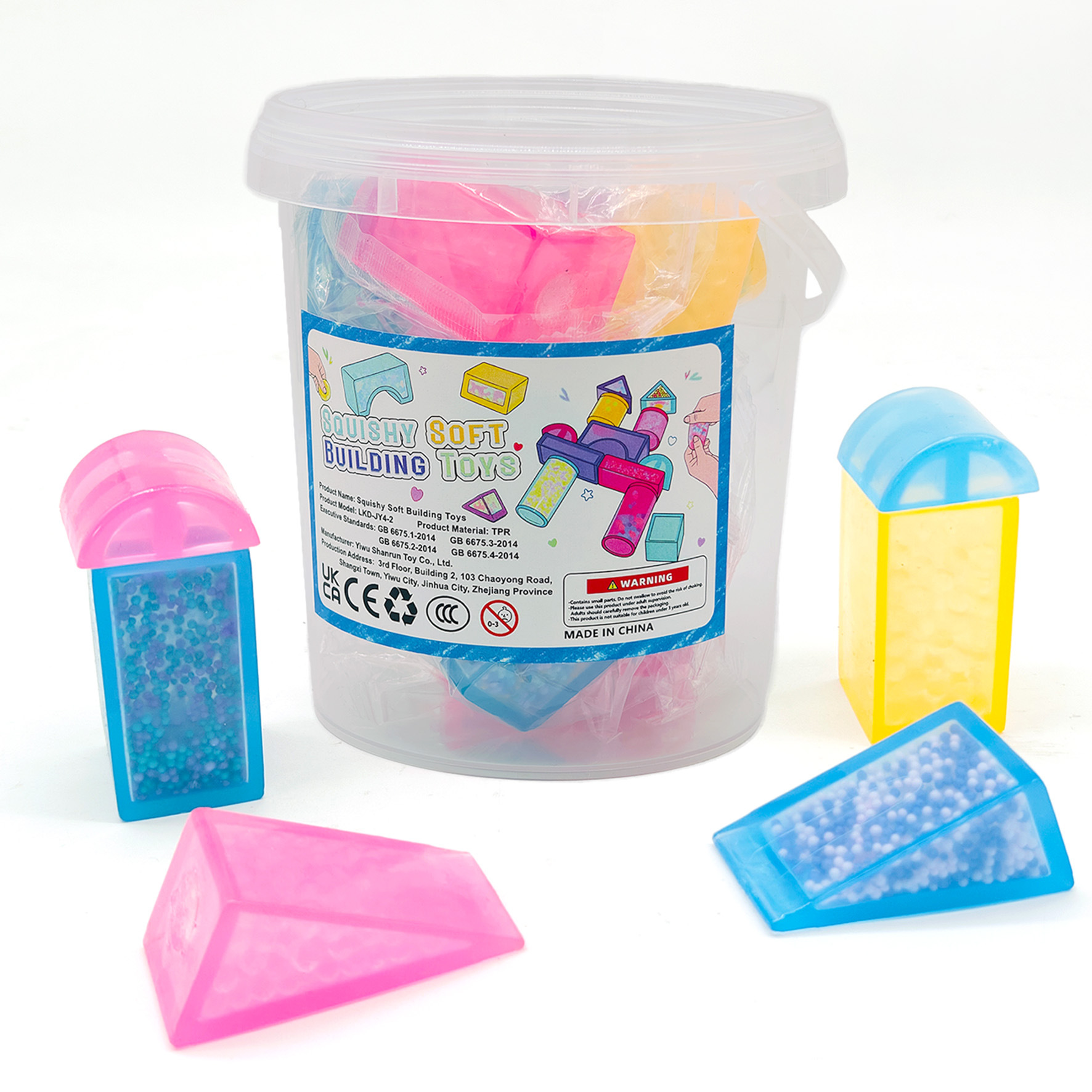 跨境新款儿童早教益智玩具积木解压泡沫水珠捏捏拼接玩具软胶玩具详情5