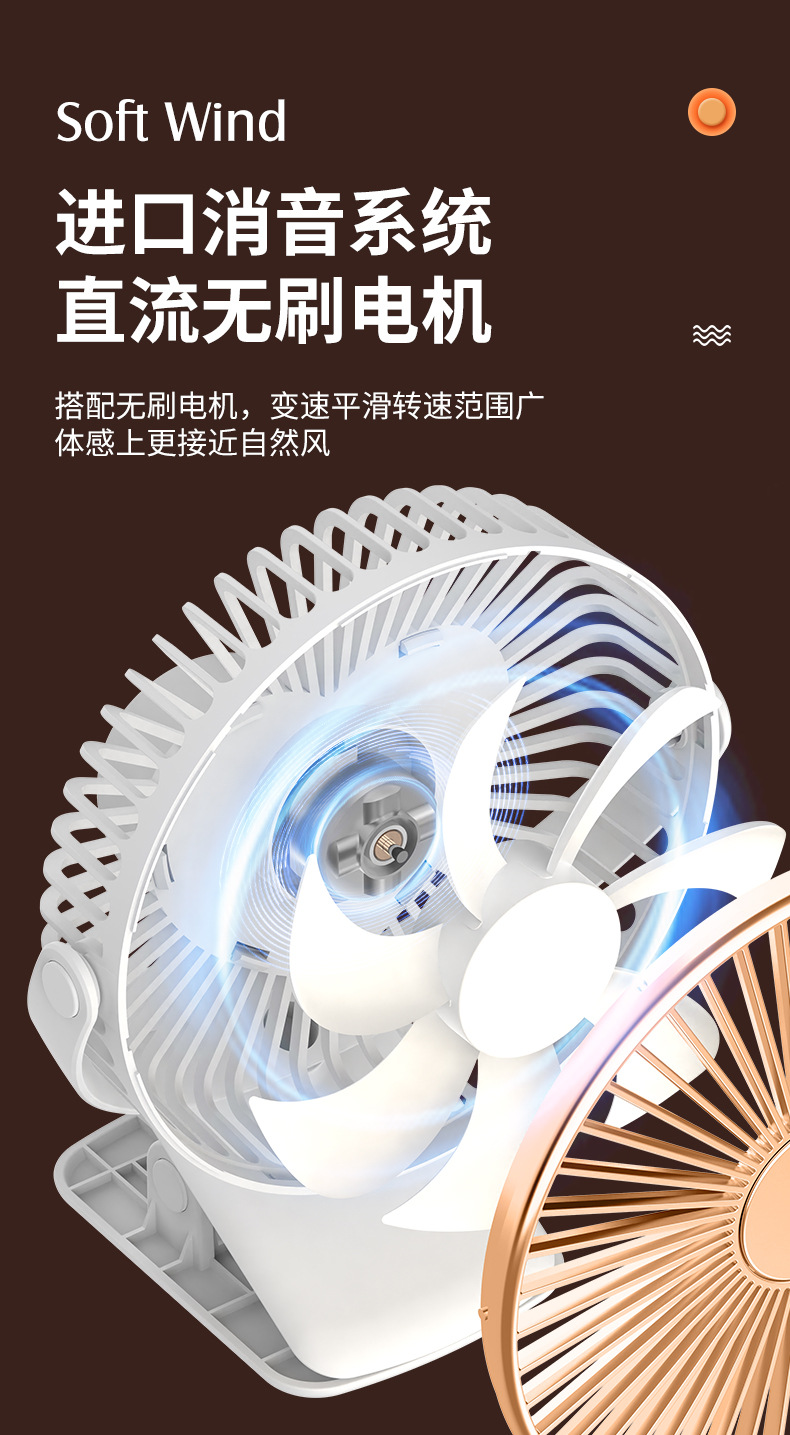 2023 New USB Aroma diffuser with Timed clip fan for student dormitories, portable office fan for student dormitories pic 4