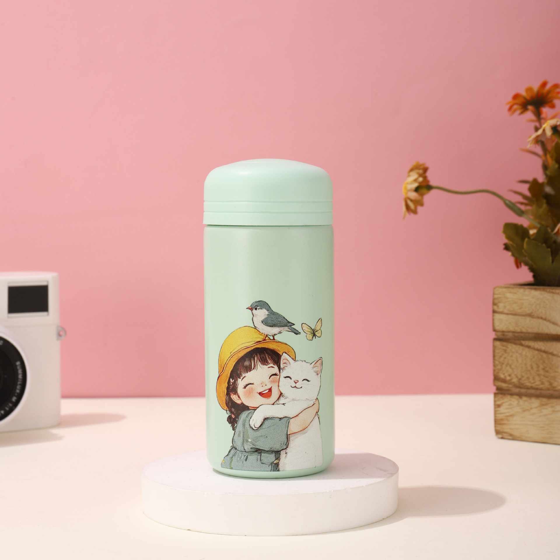 创意迷你保温杯高颜值女学生小巧便携口袋杯新国潮随行不锈钢水杯详情7