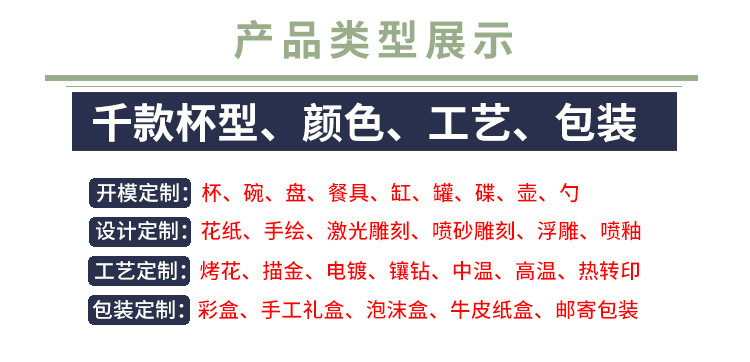 11oz简约陶瓷杯家用水杯子专业礼品定制马克杯白瓷家居创意详情8