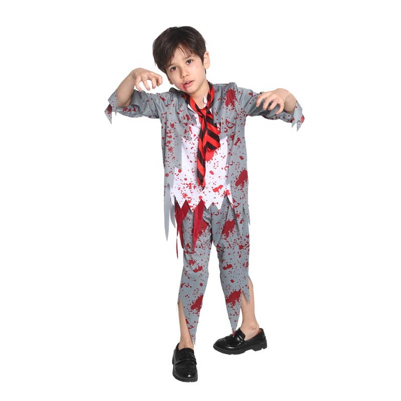 万圣节化妆舞会COS男生僵尸学生男士恐怖衣服僵尸学生服装B-0296详情1