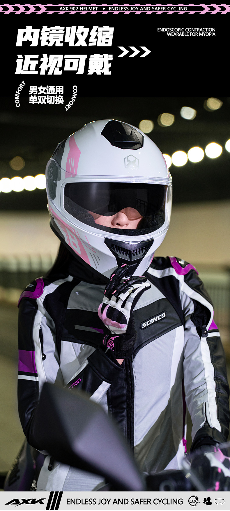 外贸专供摩托车头盔男士防雾保暖冬季机车电动车机车女全覆式全盔详情3