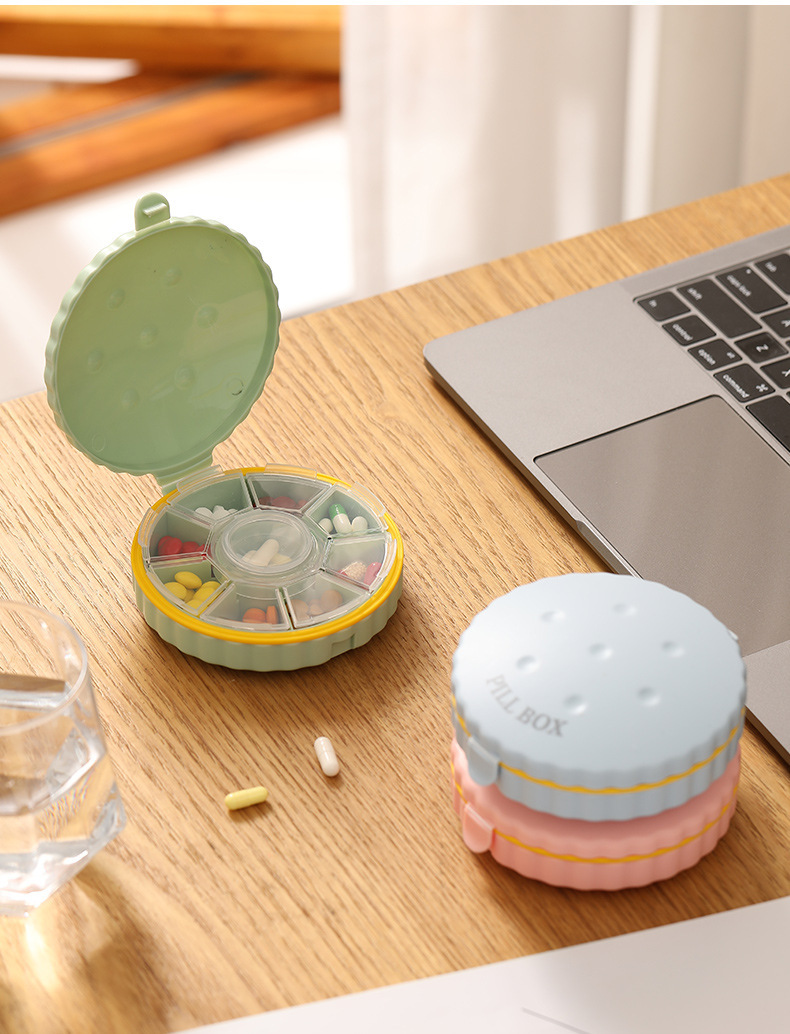Sealed moisture-proof multi-compartment small medicine box, household mini portable medicine box, pill packaging factory direct supply, cross-border pic 20