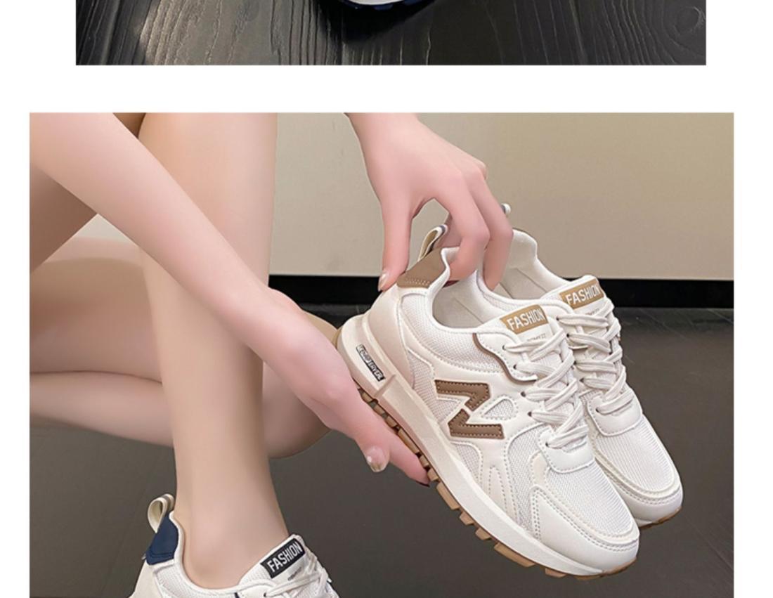 跨境运动鞋女2025春季新款透气休闲厚底老爹鞋时尚网面女式休闲鞋详情19