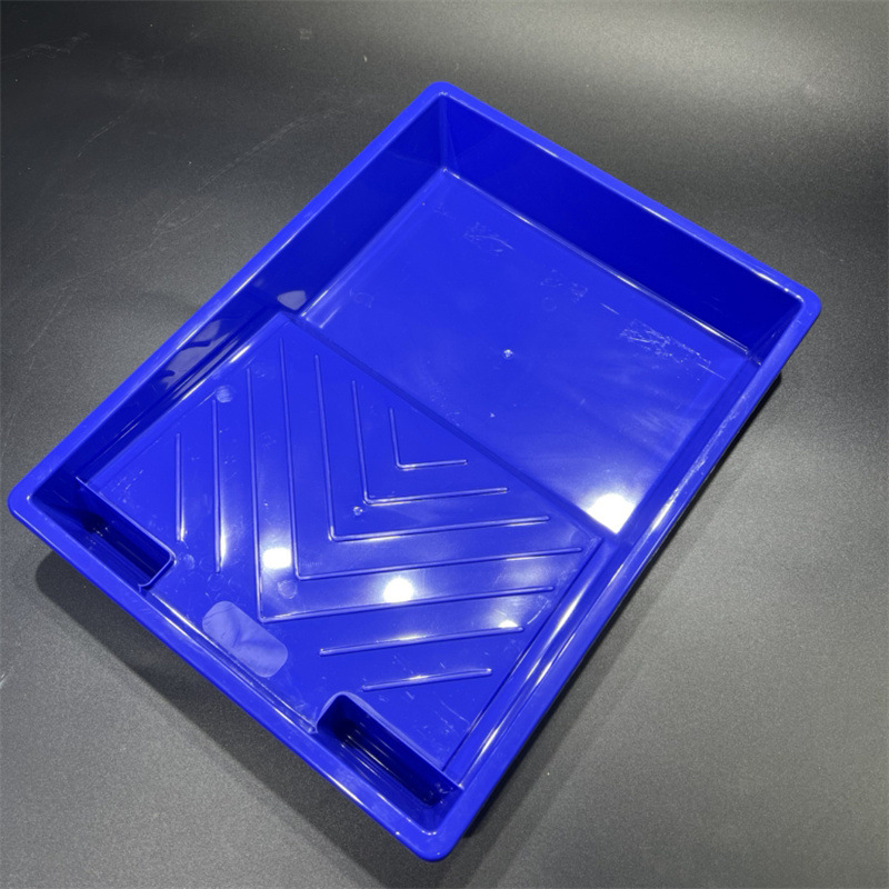 9-inch blue paint latex paint tray, thickened plastic tray, large-capacity wall painting wonder, roller painting tray pic 9