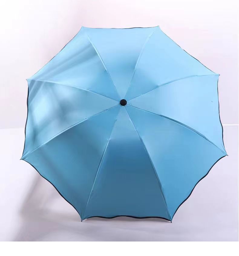 雨伞天堂遇水开花伞荷叶边晴雨两用伞加印logo雨伞女高级感小清新详情14