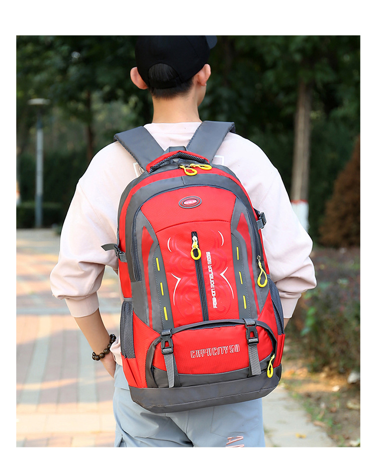 跨境外贸新款户外背包双肩包男女徒步运动旅行休闲露营登山包批发详情15