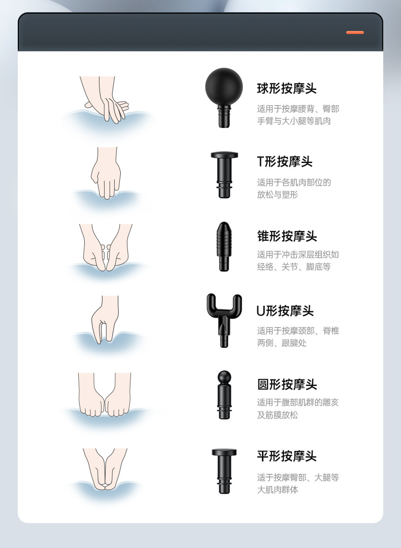 Cross-border fascia gun, Amazon electric muscle relaxation massager, home rechargeable massage gun factory wholesale pic 20
