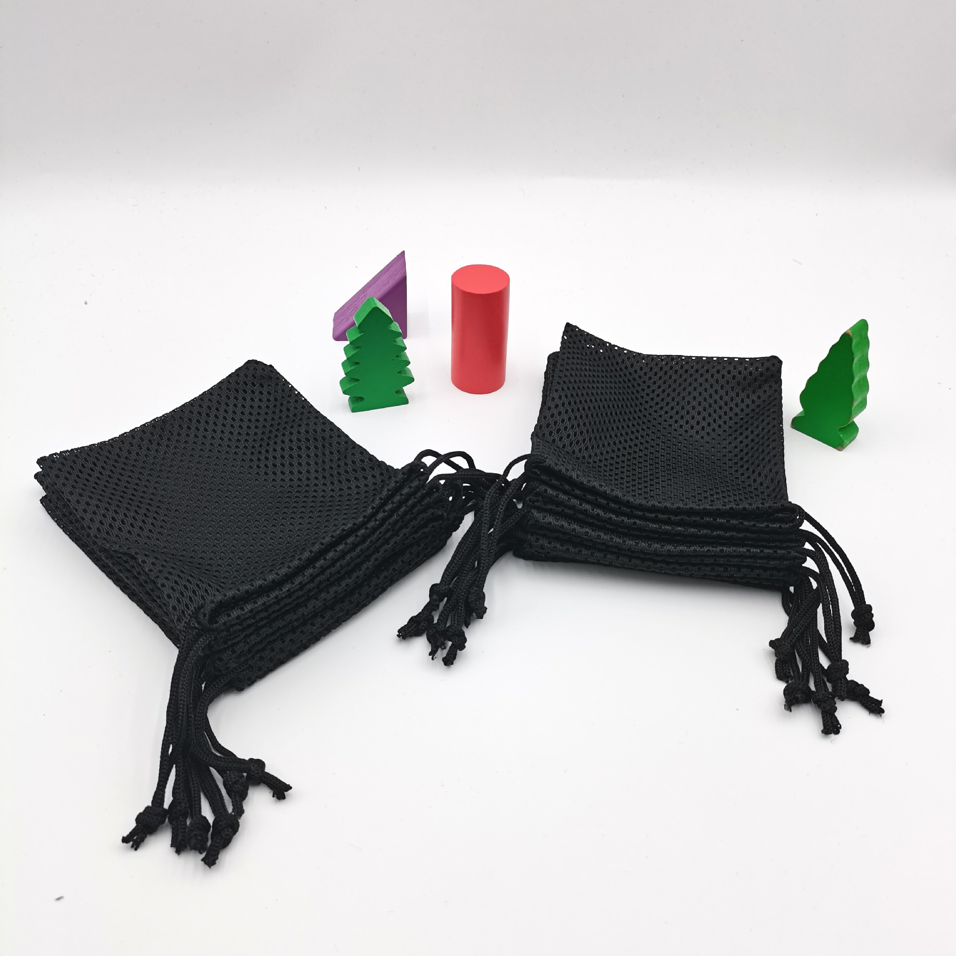 Breathable and quick-drying basketball net drawstring pocket, sports racket closing net pocket, folding ball game drawstring storage bag pic 7