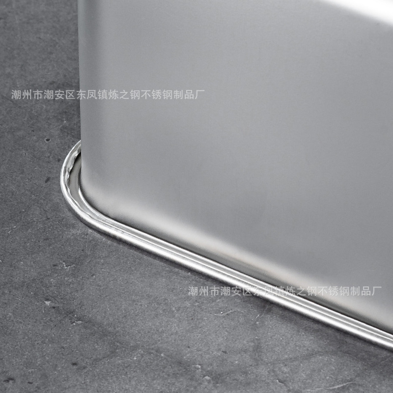 不锈钢方形味盅带盖厨房猪油盆商用佐料收纳调味罐火锅店调料盒详情10