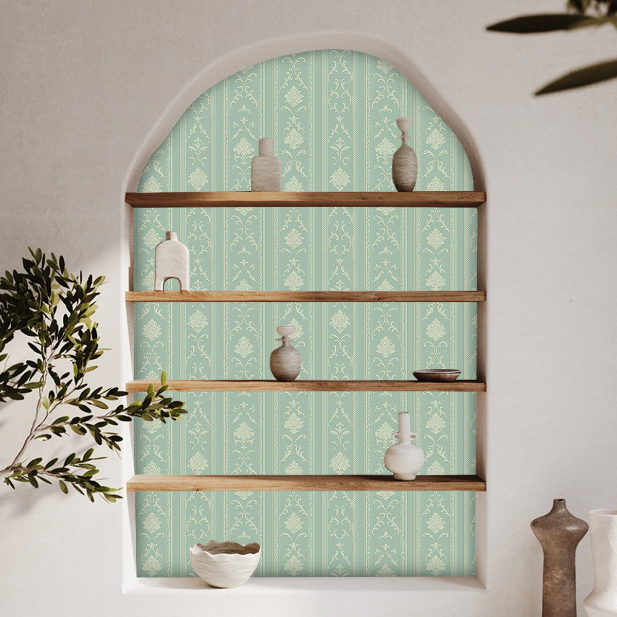 跨境仿格栅木条纹3d立体自粘墙贴防水加厚背景墙装饰壁纸家装定制详情31