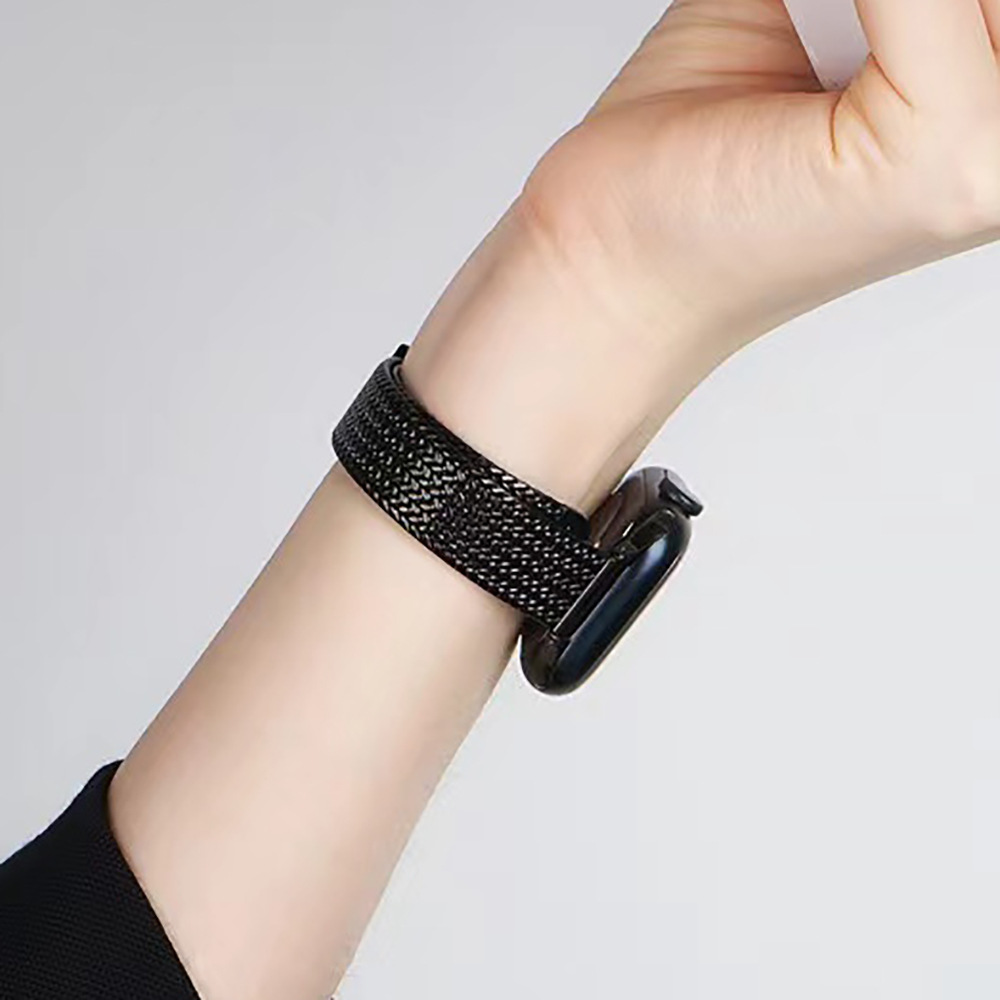 适用于苹果编织纹金属表带apple watch7/SE/6/5/4/321不锈钢麦穗详情10