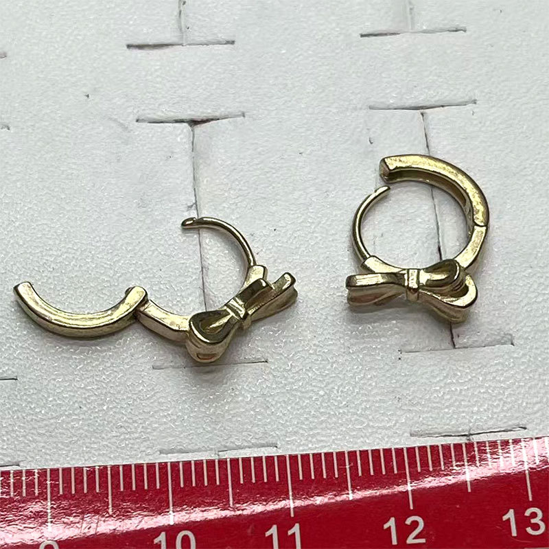 Cross-border bestsellers, Instagram-style earrings, versatile, simple and fashionable, golden earrings, round gold-plated earrings pic 1