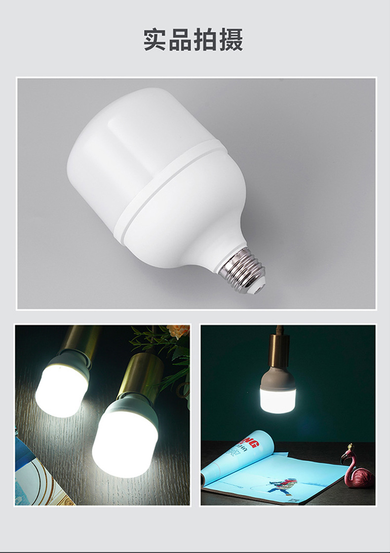 NVC Lighting led bulb energy-saving large screw socket commercial high-power ultra-bright E27 bulb E14 spiral bulb pic 15