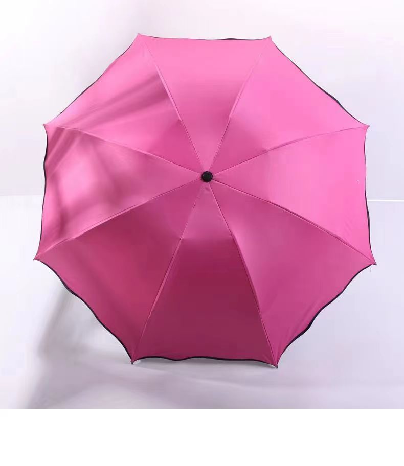 雨伞天堂遇水开花伞荷叶边晴雨两用伞加印logo雨伞女高级感小清新详情10