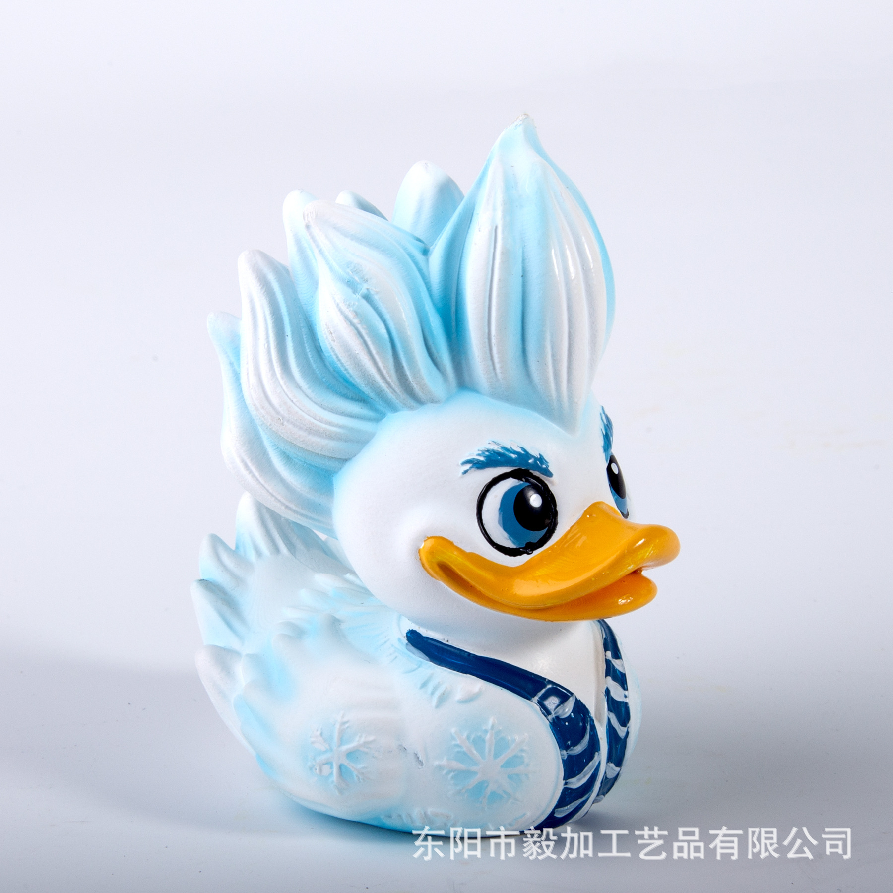 跨境异想天开创意舞王鸭冰鸭火鸭搞怪鸭派对桌面树脂摆件工艺品详情5
