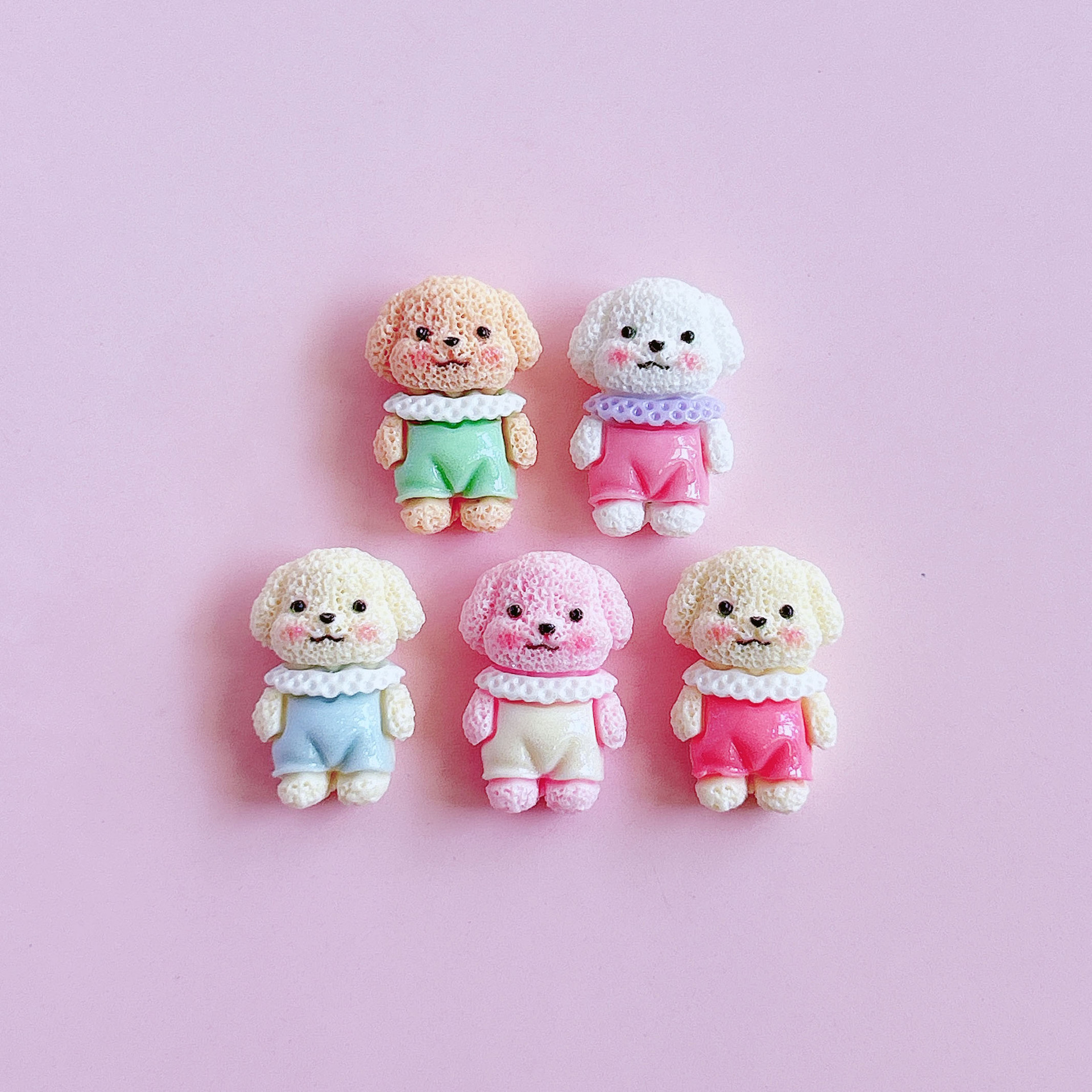 Cute bichon Frise pet dog decoration, diy hair accessories, hair clips, handcrafted creative pendants, shoe buckle stickers pic 16