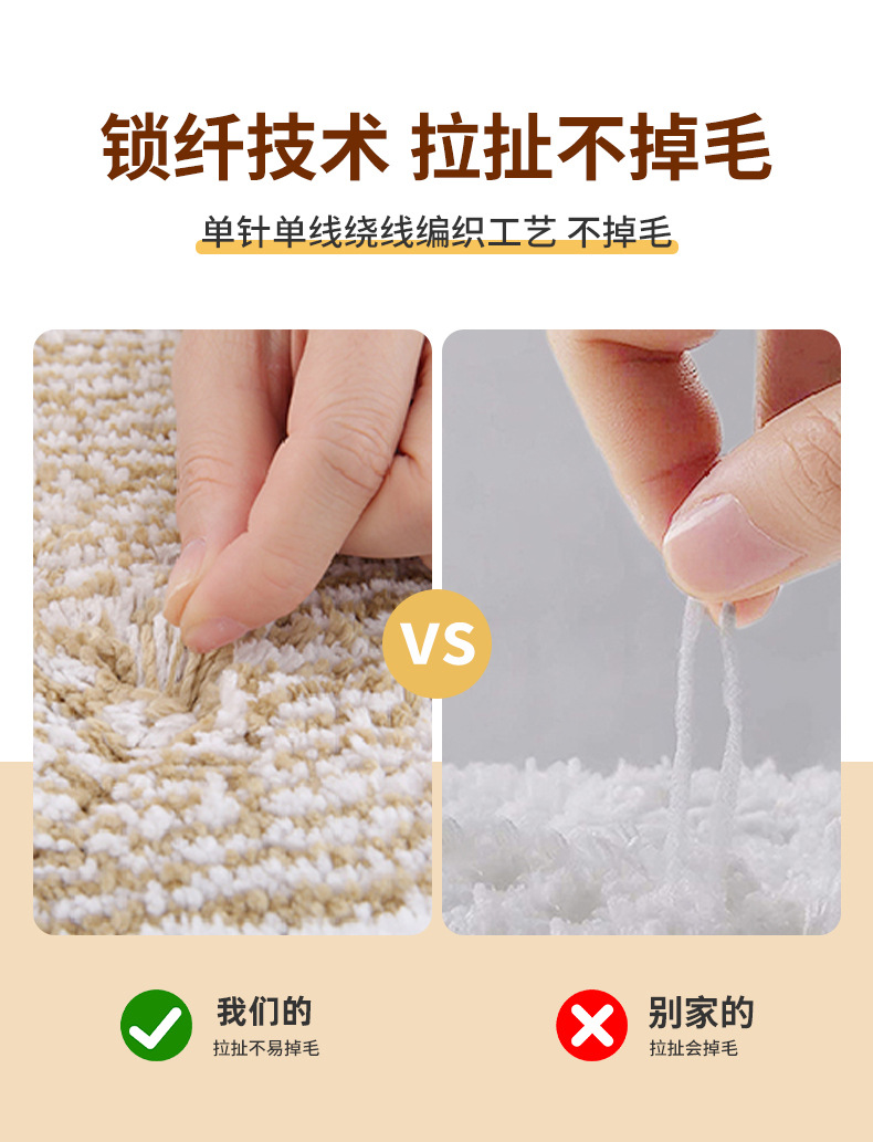 跨境热销回框渐变平绒地垫厕所卫生间吸水速干脚垫家用浴室防滑垫详情7